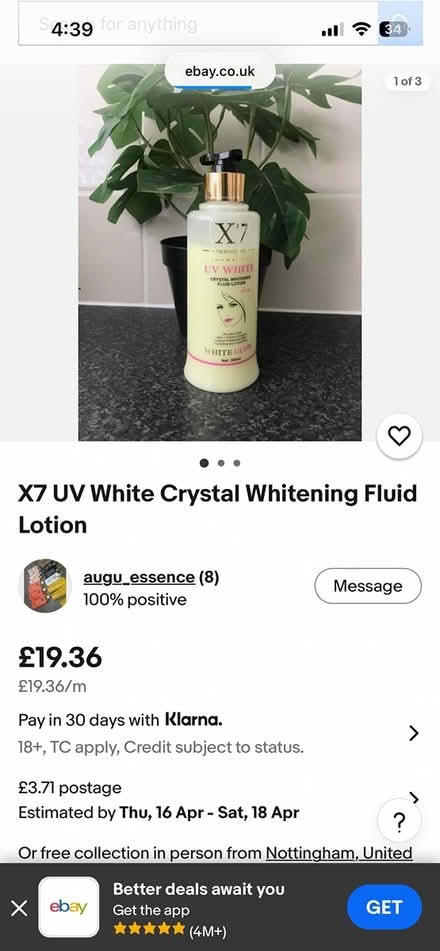 Photo of free Body lotion #3 (Sherwood NG5) #1