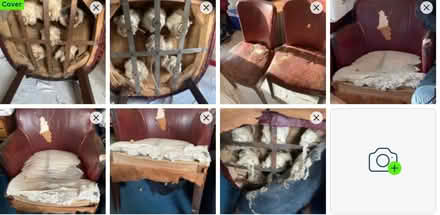 Photo of free Antique Red Leather Chairs for restoration (Quince's Corner CO5) #1