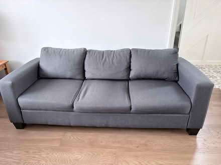 Photo of free Grey fabric sofa (SW17) #1