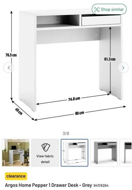 Photo of free Argos Grey Desk (Brockley, SE4) #2