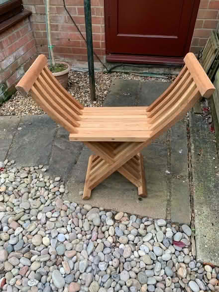 Photo of free Folding oak desk chair (Hatfield Peverel CM3) #1