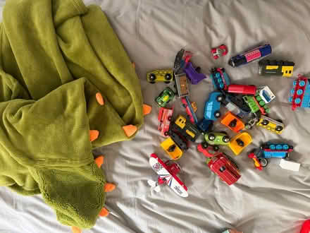 Photo of free Selection of cars/trains and dinosaur blanket (Canonbury N1) #1