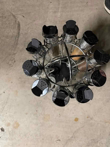 Photo of free Rotating spice rack with jars (1075 Valencia Avenue) #2