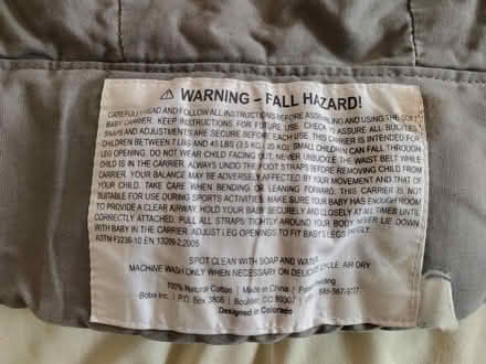 Photo of free Boba Baby Carrier 3.5-20kg (BD15) #3