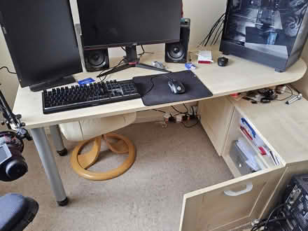Photo of free L Shaped Computer Desk (Putnoe MK41) #2