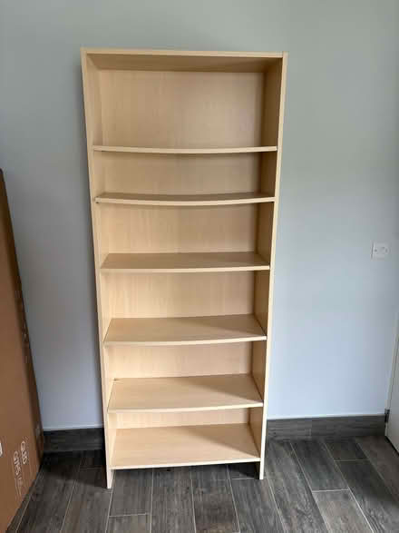 Photo of free Tall bookshelf, light beige 202 x 80 cm (Douglas IM2) #1