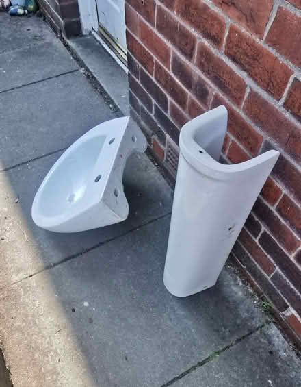 Photo of free Bathroom Sink And Pedestal (Westhoughton BL5) #1