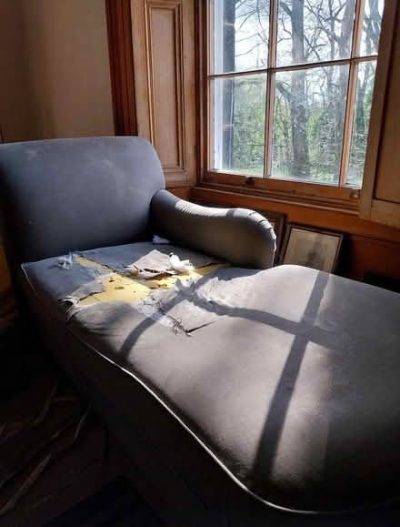 Photo of free Chaise longue ripped grey m&s (Mums house LS14) #1