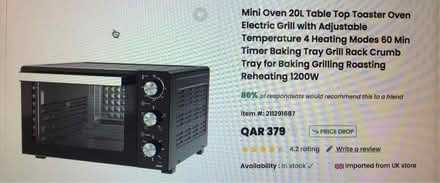 Photo of free Mini oven small table top type (Liverpool L6) #2