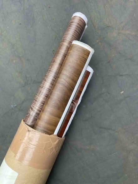 Photo of free Wood and clear vinyl rolls (Fulham Palace Road W6) #2