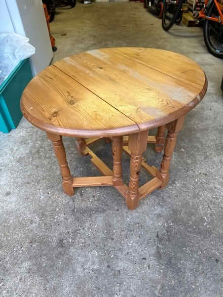 Photo of free Folding pine side table (Seer Green HP9) #1