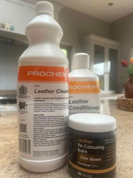 Photo of free Leather sofa x 2 (Rathfarnham) #4