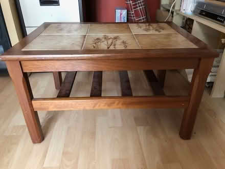 Photo of free Rectangular tiled coffee table (CV22 - near centre of Rugby) #2