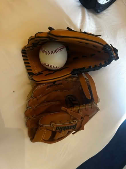 Photo of free Base ball glove and ball (Canvey Island) #1