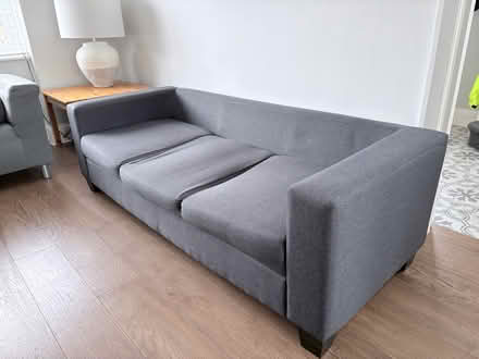 Photo of free Grey fabric sofa (SW17) #3