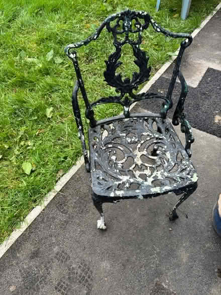 Photo of free Wrought iron chair (M23 Northern Moor) #4