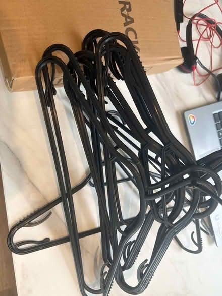 Photo of free Black metal clothes rack (Chester) #2