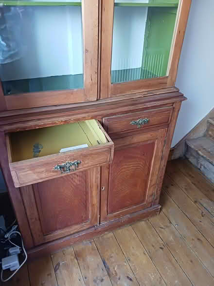 Photo of free Tall glass fronted cabinet (New Greens) #4