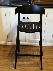 Photo of free Nova Black Bar Stool (Sherwood TN2) #1
