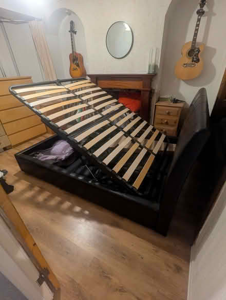 Photo of free Black Ottoman Double Bed Base (Ermin Park GL3) #1