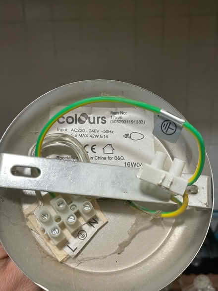 Photo of free b&q chandelier light (Gee Cross SK14) #3