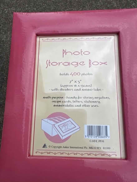 Photo of free Photo storage box (Liverpool L17) #1