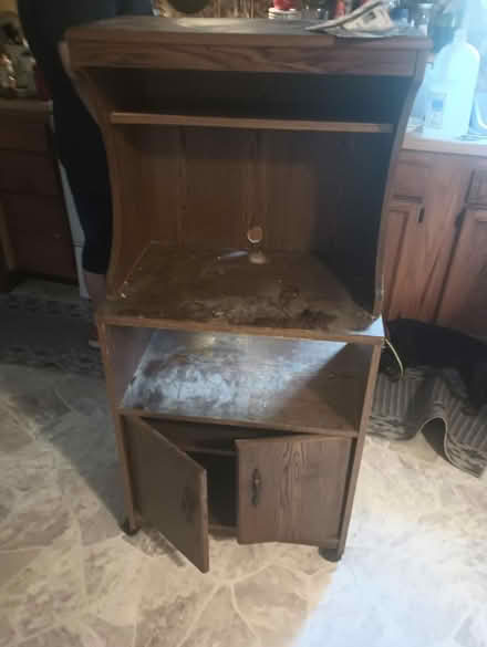 Photo of free microwave stand (ON THE CURB) (Grafton WV. 26354) #1