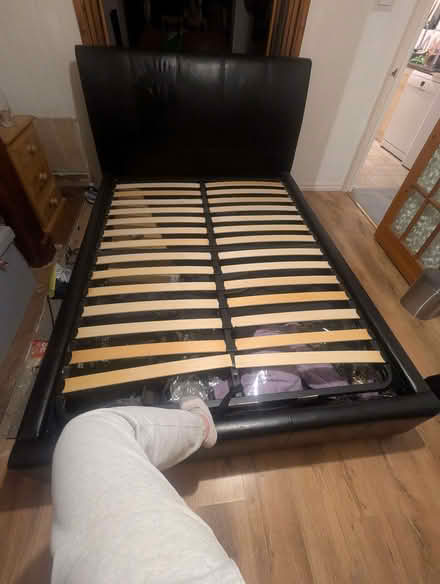 Photo of free Black Ottoman Double Bed Base (Ermin Park GL3) #2
