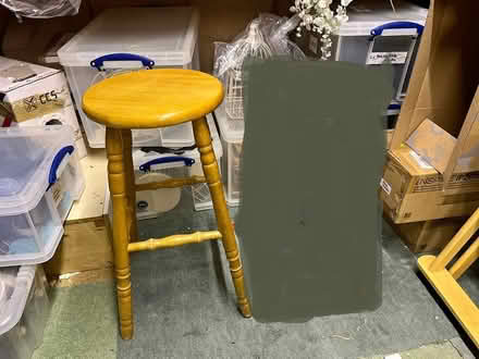 Photo of wooden bar stool (taunton) #1