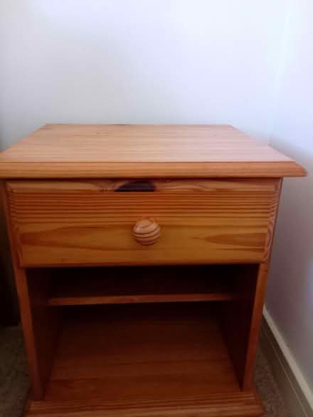 Photo of free Mirrored double wardrobe, bedsideT (Nn7 1ny) #4