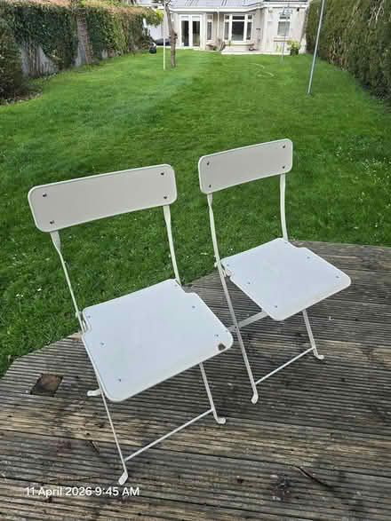 Photo of free 2 garden chairs (Drumcondra) #2