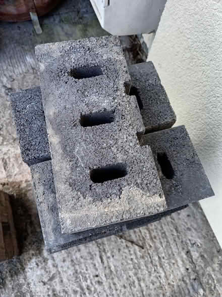 Photo of free Grey concrete wall bricks (CF83, Caerphilly) #2