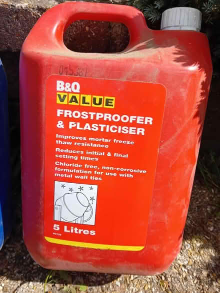 Photo of free Frostproofing and plasticiser (PO14 Fareham) #1