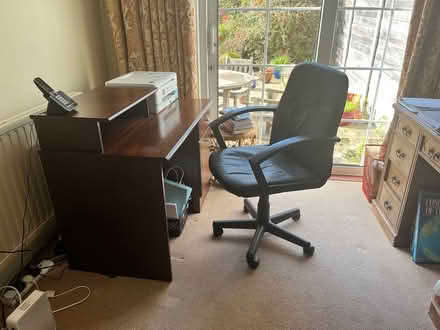 Photo of free Computer desk and chair (Blackrock) #1