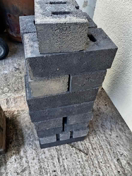 Photo of free Grey concrete wall bricks (CF83, Caerphilly) #1