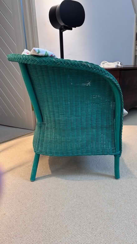 Photo of free Green cane chair (Cambridge/Royston) #1