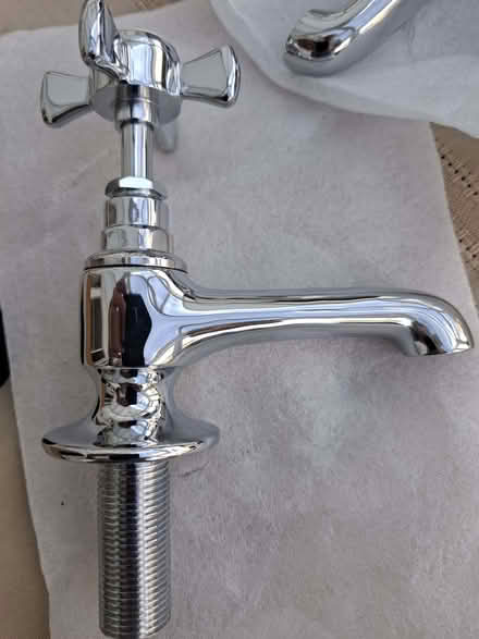Photo of free Pair of traditional basin taps & waste fittings, unused (Haslingfield CB23) #2