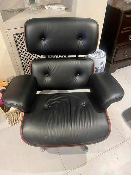 Photo of free Eames style chair & footstool (Notting Hill Gate W11) #1