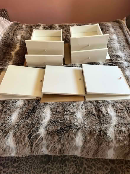 Photo of free White Drawers and cupboards for Kallax unit (Fishermead MK6) #1