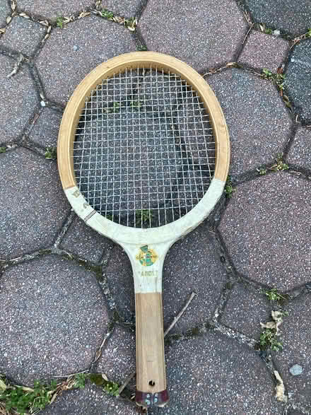 Photo of free Ancient paddle racquet (10470 Woodlawn) #1