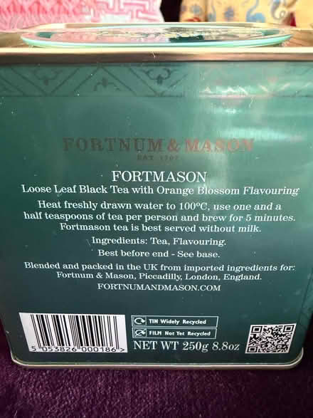 Photo of free Unopened Fortnum and mason loose tea (Wokingham RG40) #3