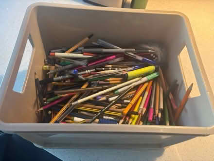 Photo of free Box of pencils/pens (WD3) #1
