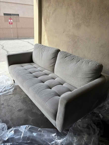 Photo of free 79” Comfy Grey Couch (Pasadena) #1