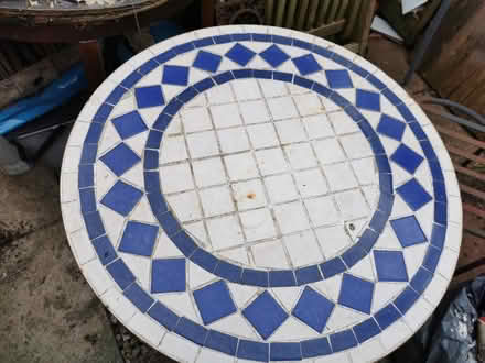 Photo of free Tiled table and 1 matching chairs (Islington N1) #4