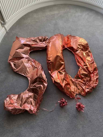 Photo of free ‘50 ‘ helium balloons (Sharmans Cross B91) #1