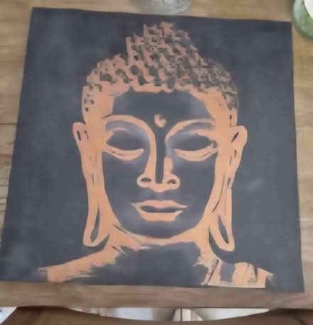 Photo of free Black & Bronze Buddha canvas (RG2 Shinfield) #1