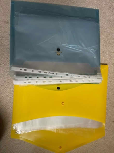 Photo of free Plastic ring binder sleeves (West Hampstead NW6) #1