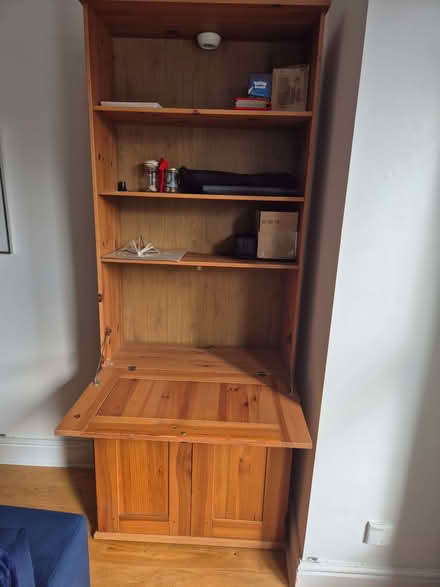 Photo of free Wooden bureau with fold out desk (Merton SW19) #2