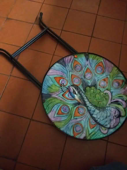 Photo of free Small folding glass topped table (Little Wenlock TF6) #3