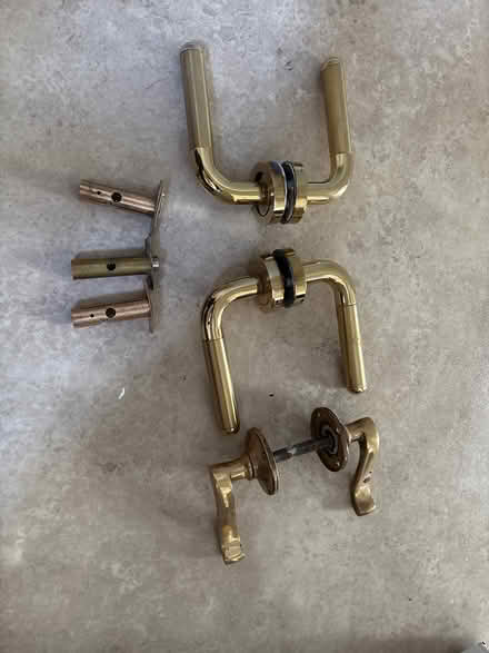Photo of free Gold/brass handles and locks (Gosport town PO12) #1